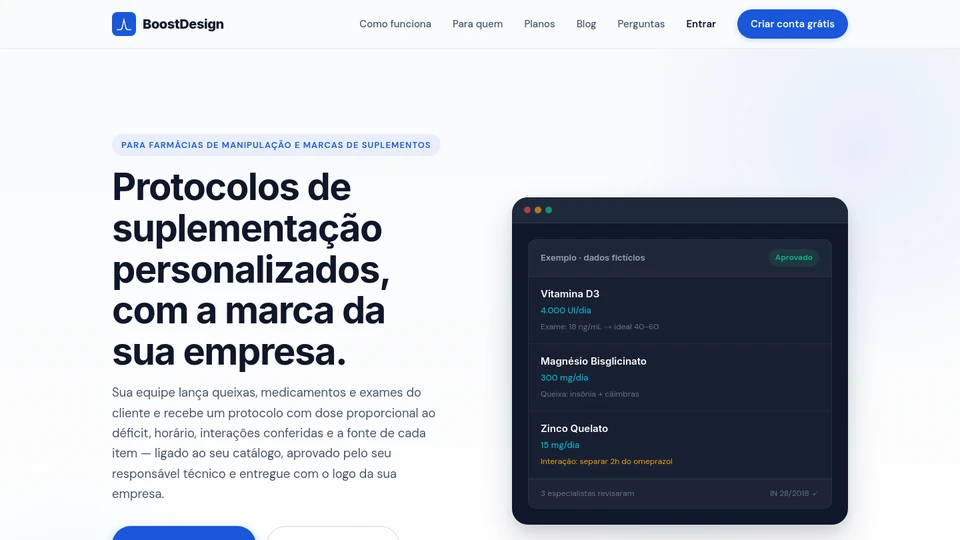 Site do BoostDesign